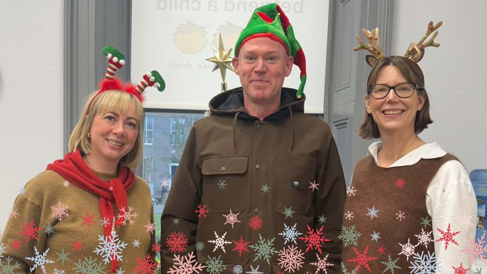 Sarah Misra, CEO and Katie Kyle, Head of Fundraising and Marketing at Befriend a Child pictured with Alistair Gray, Region Manager for North Sea at GEOLOG.