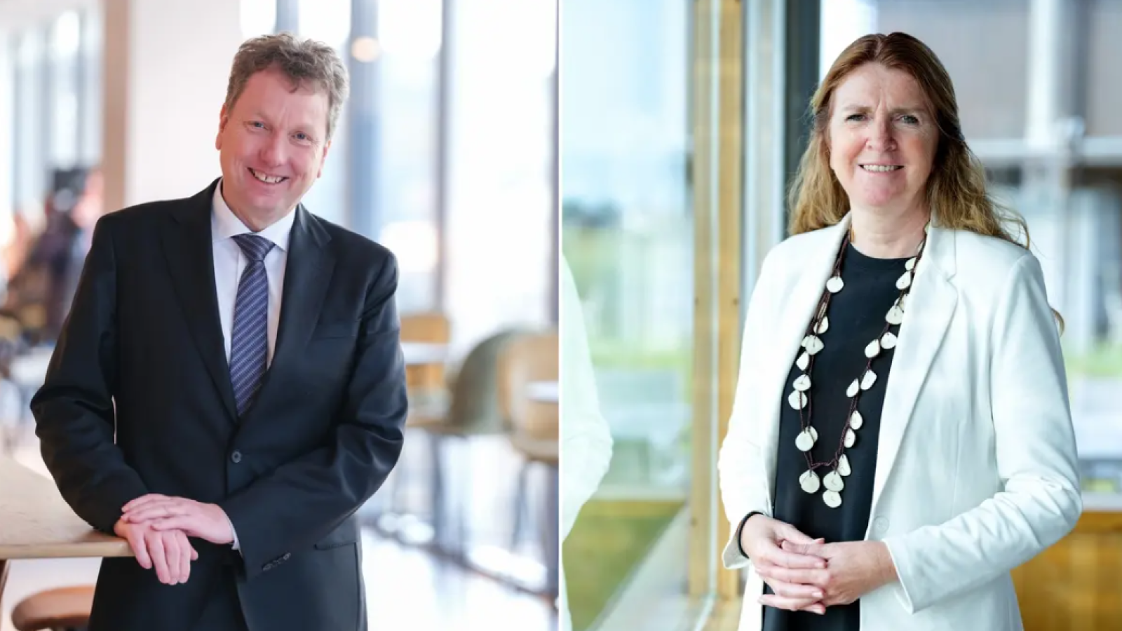 Kjetil Hove, executive vice president for the Norwegian continental shelf at Equinor, and Jannicke Nilsson, chief procurement officer at Equinor Photos: Ole Jørgen Bratland / ©Equinor