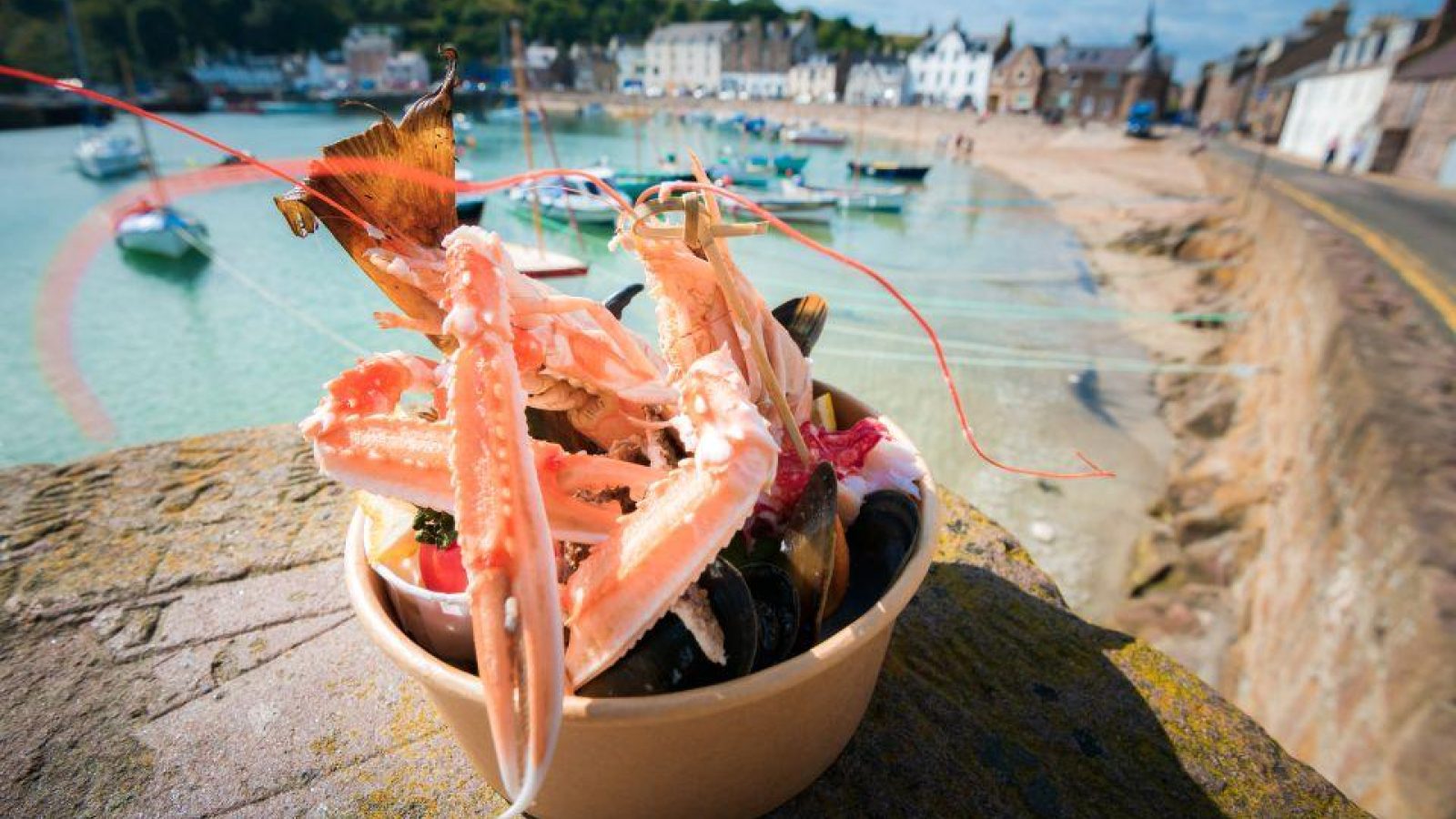 Seafood in Stonehaven. Image credit: VisitAberdeenshire.