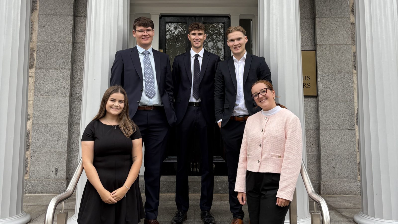 Pictured, from left, are Jenna Starkey, John Leonard, Matthew Paton, Cole Anderson and Wiktoria Wawrowska.