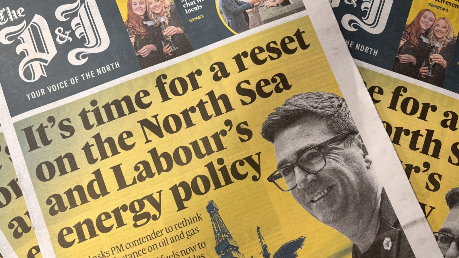 The P&J front page that greeted the committee in Aberdeen last week