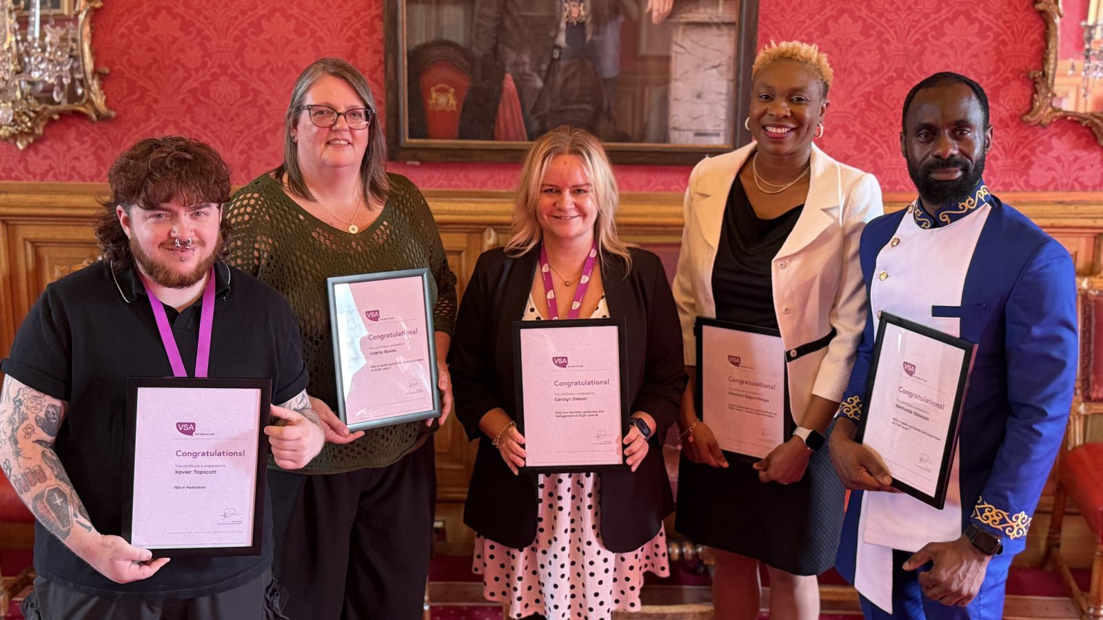 VSA staff proudly celebrate their achievements at VSA's annual Graduation Ceremony, held at Aberdeen Town House on 9th September.