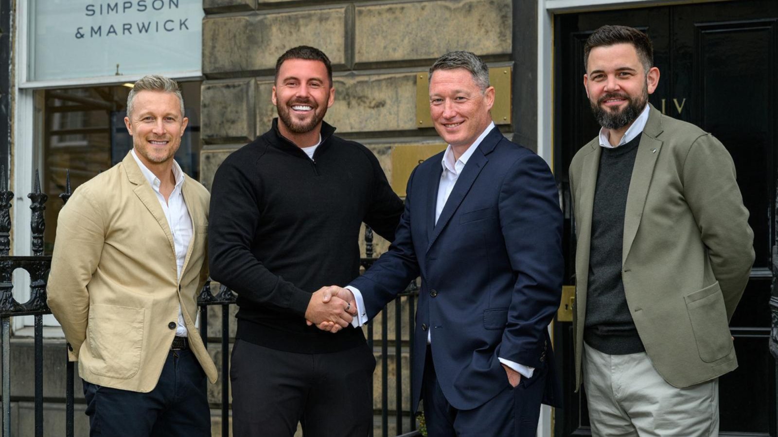 L-R Gary Wales, Calum White, Rob Aberdein and Sean Nicol