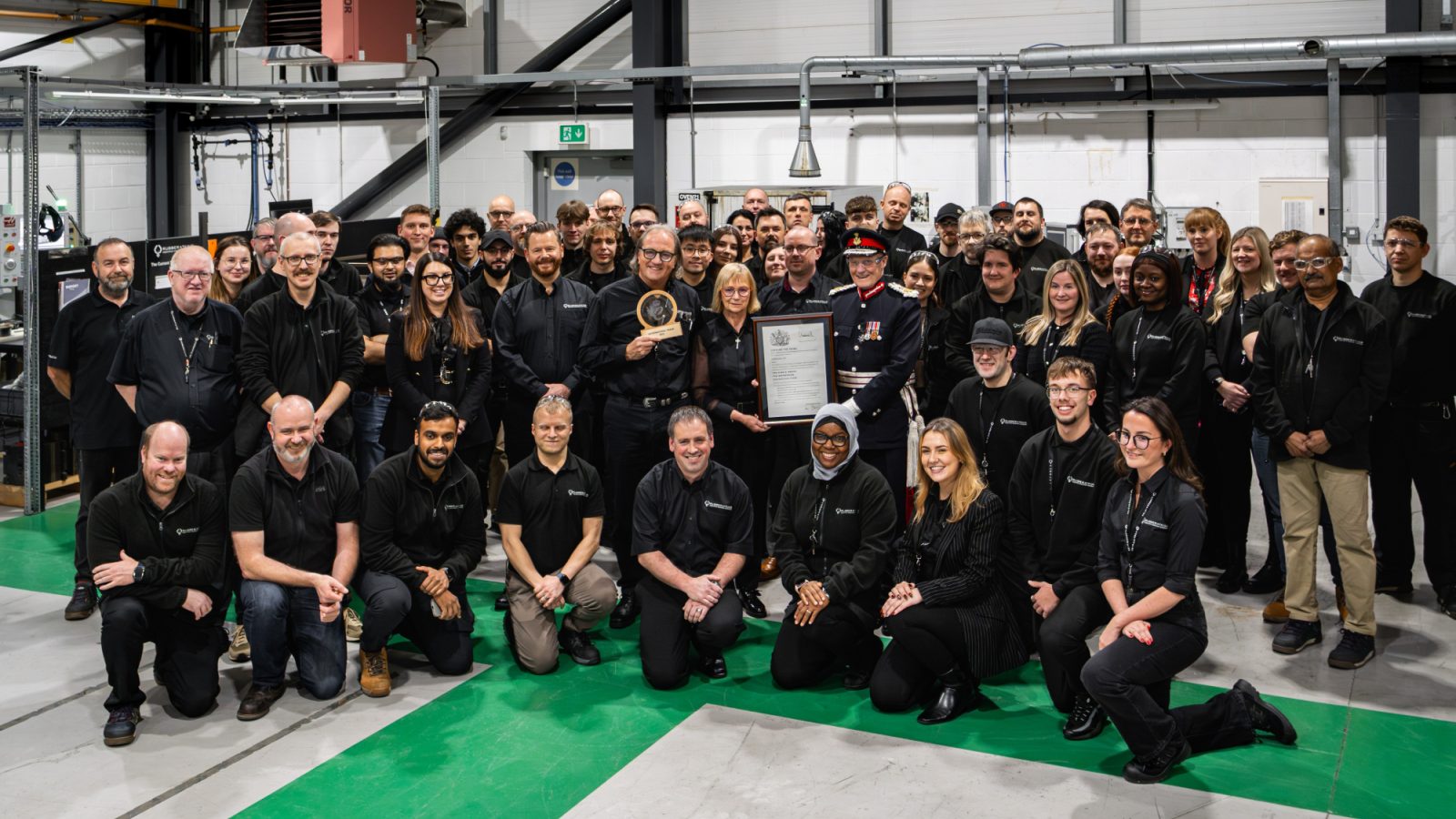 Rubberatkins Team, Co-Founders Nick Atkins & Jill Webster & Dr. David Cameron, The Lord-Lieutenant for the City of Aberdeen