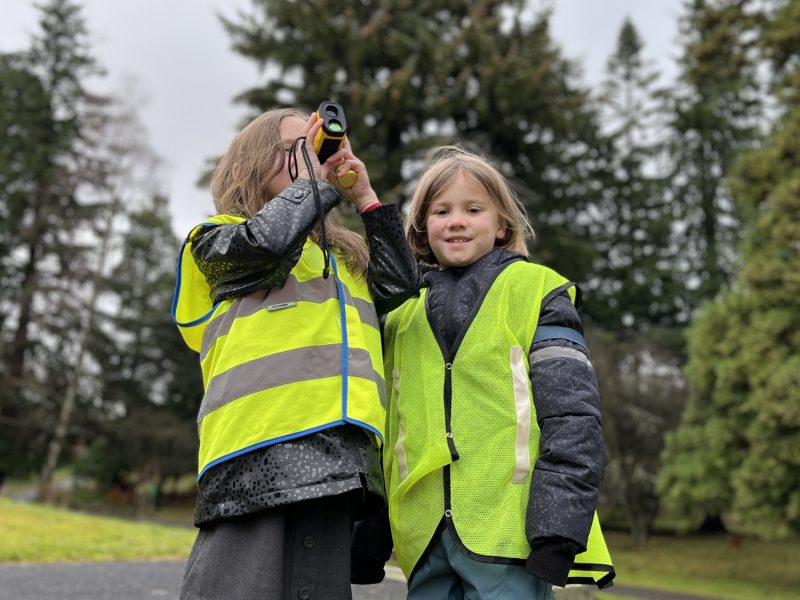 Hutton Budding tree enthusiasts from Airyhall Primary School