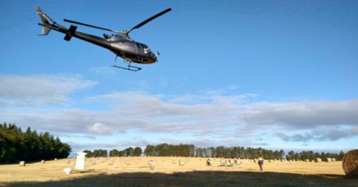 OpenGraph Image for Metals hunt survey helicopter takes to the skies over Aberdeenshire