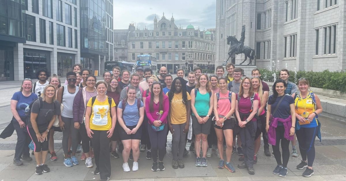 OpenGraph Image for KPMG colleagues in Aberdeen step up for charity partner Marie Curie
