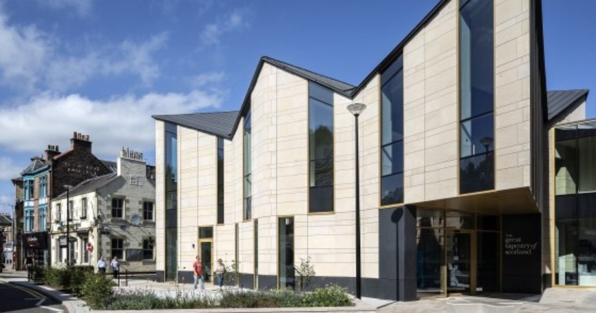 OpenGraph Image for Design award for Great Tapestry of Scotland Centre