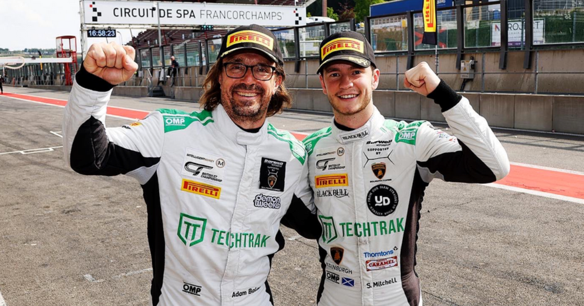 OpenGraph Image for Sandy Mitchell re-writes record books at Spa with Lamborghini, Barwell and Black Bull