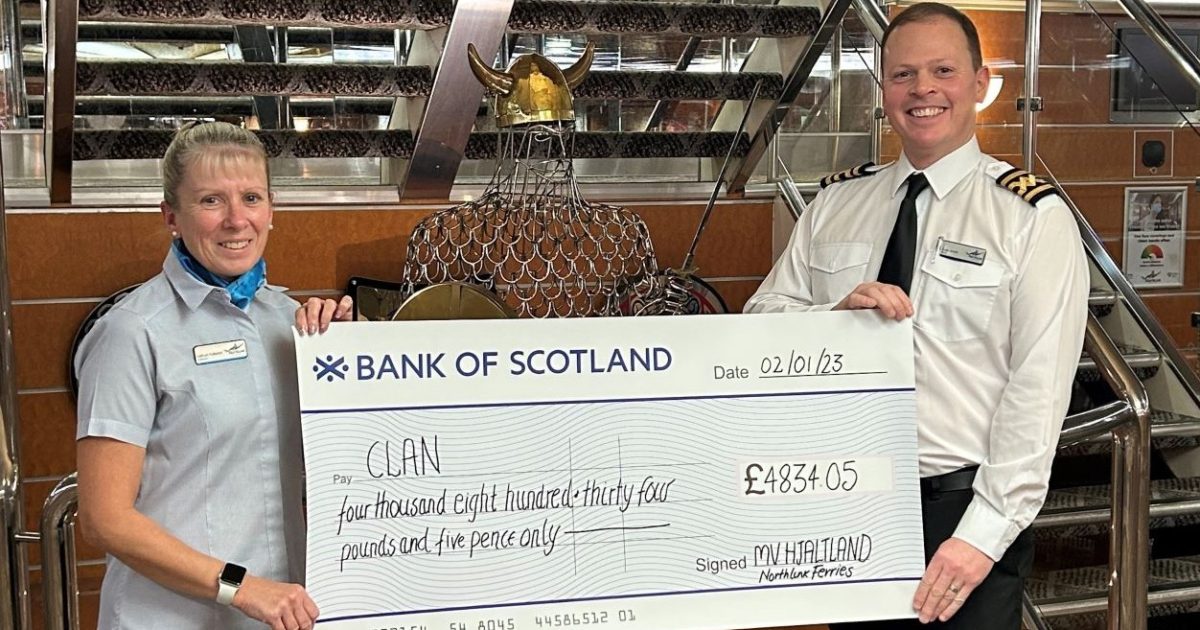 OpenGraph Image for MV Hjaltland crew and colleagues raise over £4,800 for Clan Cancer Support