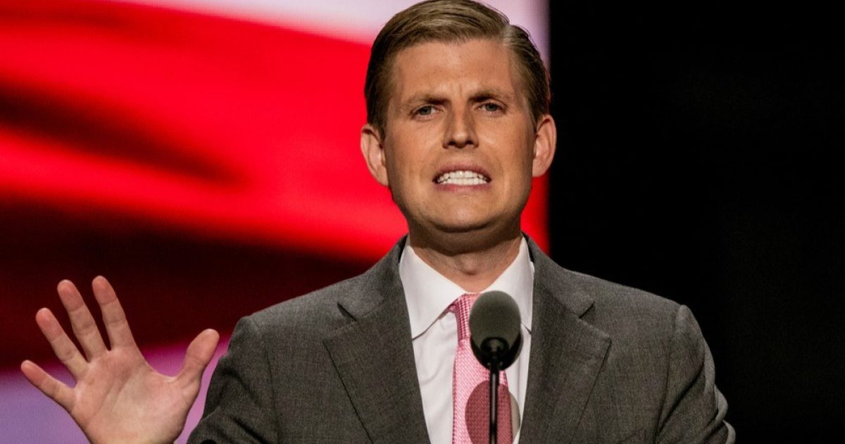 OpenGraph Image for Swinney and Eric Trump chat golf over tea and biscuits