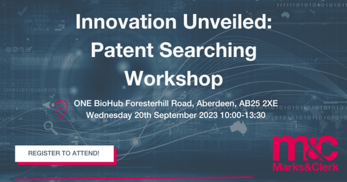 OpenGraph Image for Marks and Clerk to host patent searching workshop