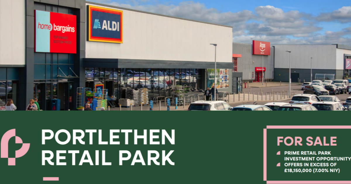 OpenGraph Image for Portlethen Retail Park up for sale with asking price over £18m