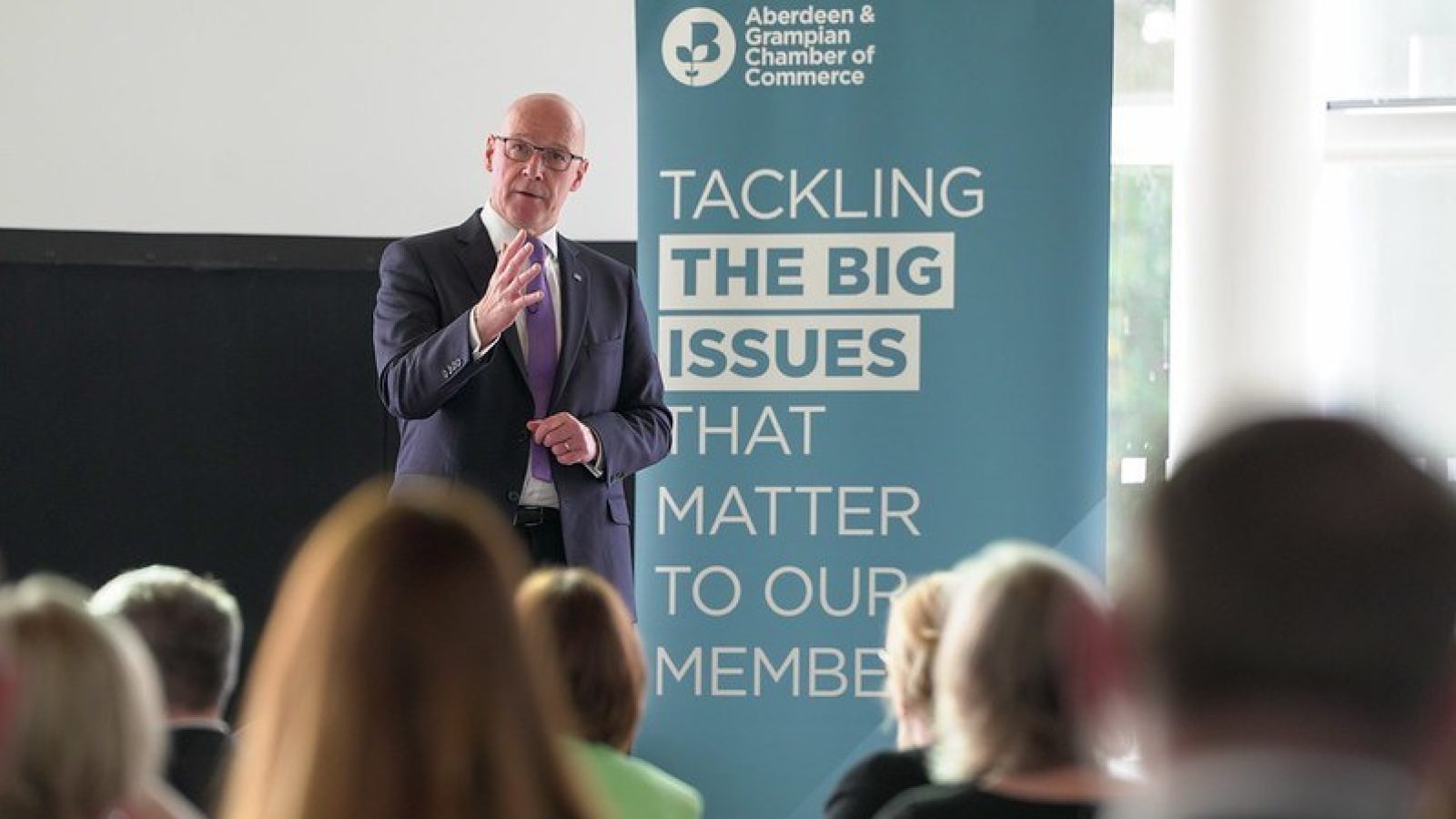 FM slams 'absurd' STV North cuts as he meets business leaders at AGCC roundtable