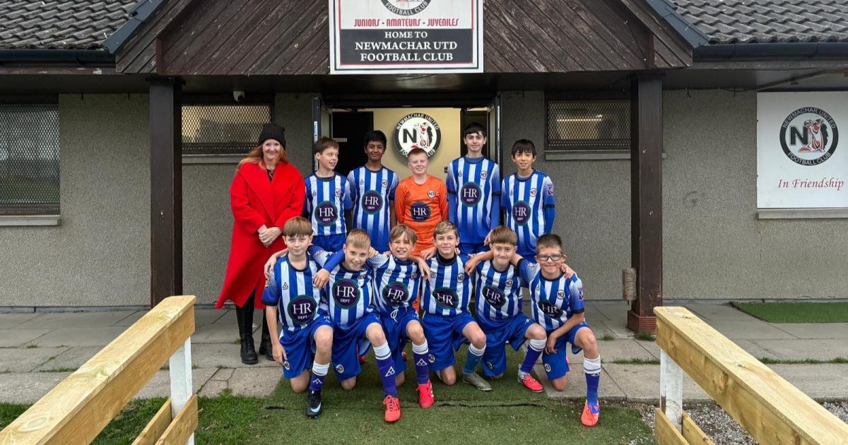 OpenGraph Image for The HR Dept Aberdeenshire sponsors Newmachar United FC 2013s kits