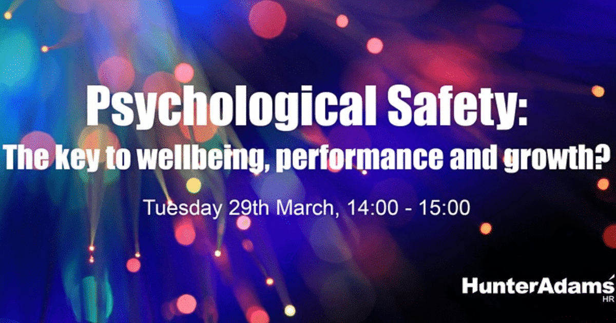 OpenGraph Image for Hunter Adams to hold Psychological Safety webinar