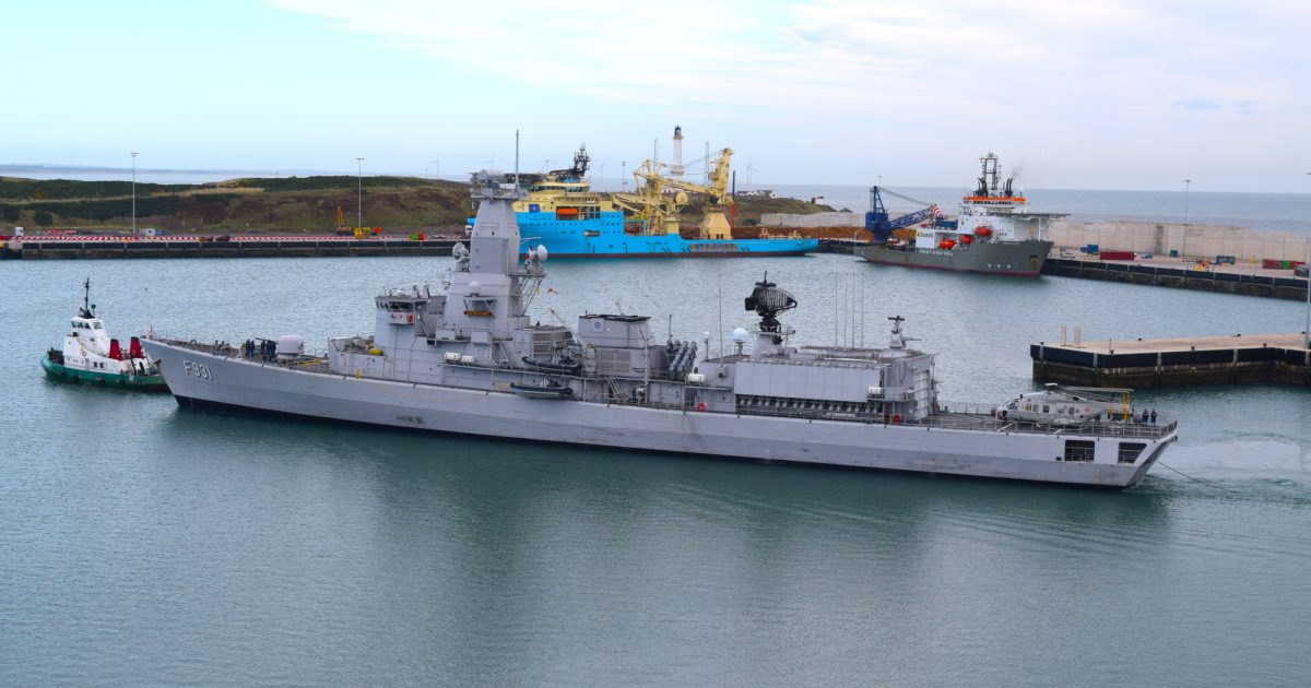OpenGraph Image for Port of Aberdeen welcomes first warship into South Harbour