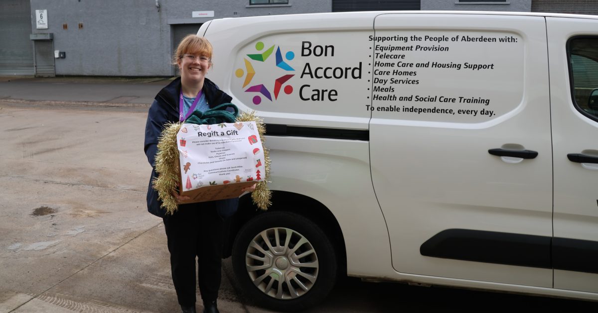 OpenGraph Image for Bon Accord Care spreads joy with re-gift a gift appeal for Aberdeen Cyrenians!