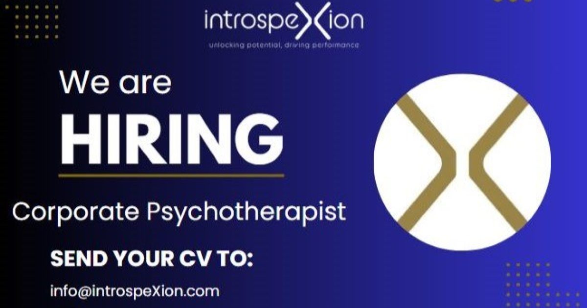 OpenGraph Image for IntrospeXion expands: Hiring psychotherapist to meet growing demand for workplace wellbeing