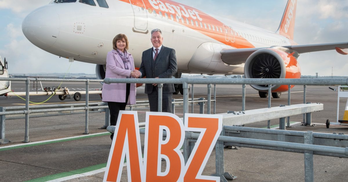 OpenGraph Image for easyJet celebrates its first summer flights taking off from Aberdeen to Manchester and launches double-daily flights to London Gatwick