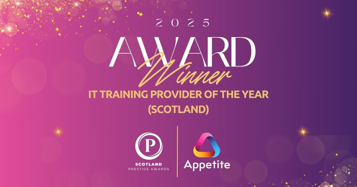 OpenGraph Image for Appetite wins IT Training Provider of the Year (Scotland) for third consecutive year