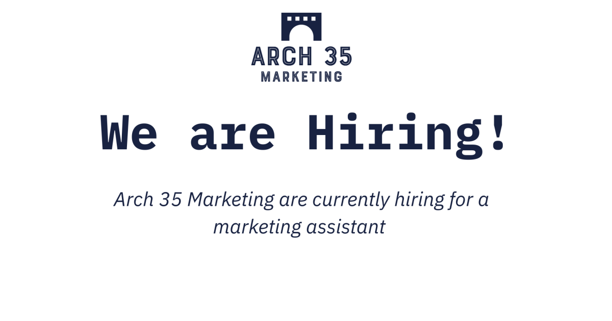 OpenGraph Image for Arch 35 Marketing advertises first job role