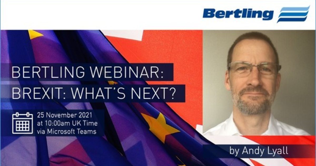 OpenGraph Image for Bertling’s next webinar “Brexit – What’s next?” takes place on November 25
