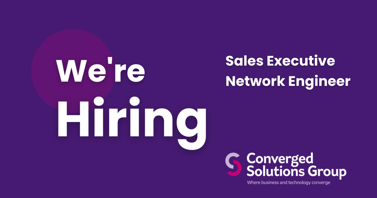 OpenGraph Image for Converged Solutions Group recruiting to strengthen team