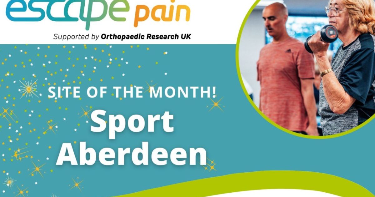 OpenGraph Image for Sport Aberdeen is named ESCAPE-pain’s site of the month