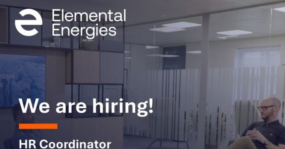 OpenGraph Image for HR Coordinator – Elemental Energies, Westhill, Aberdeen (Hybrid)