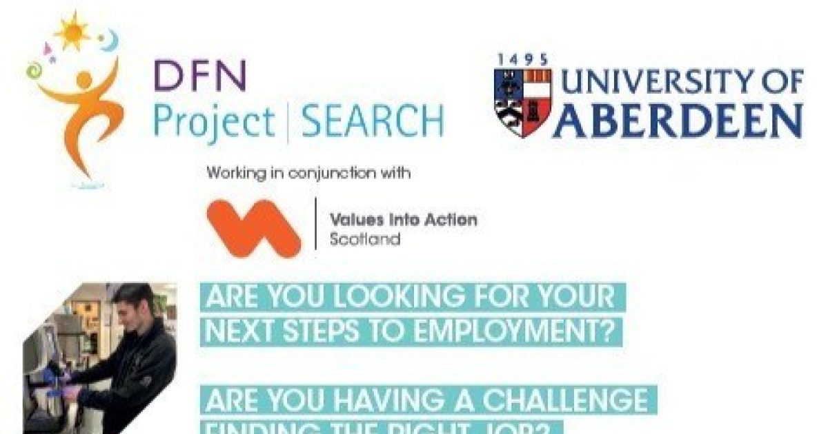 OpenGraph Image for DFN Project SEARCH University of Aberdeen employability programme