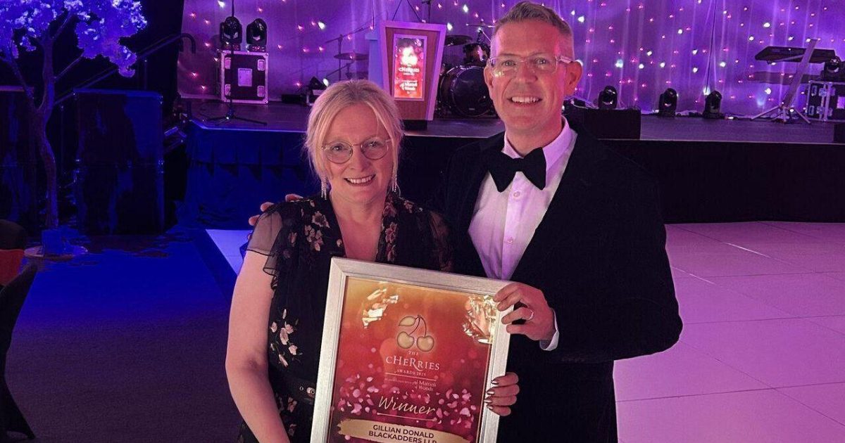 OpenGraph Image for Blackadders’ Partner receives special award for her dedication to charity in memory of her son