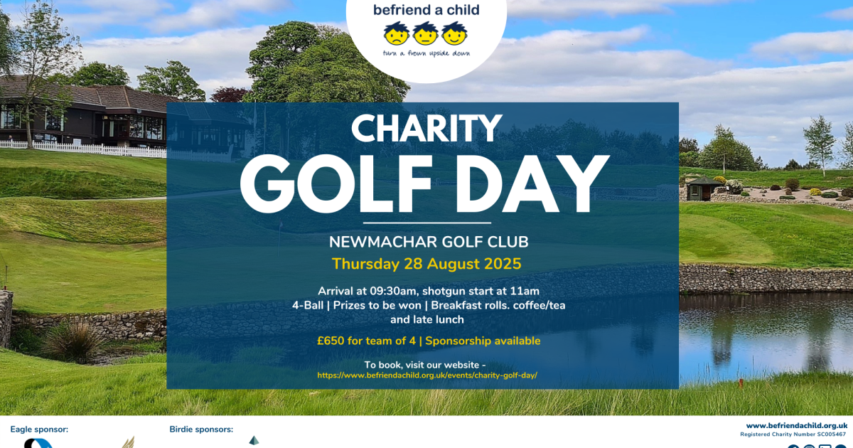 OpenGraph Image for Befriend a Child urges businesses to snap up final team spaces for annual Charity Golf Day