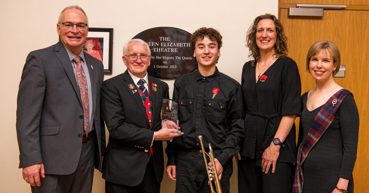 OpenGraph Image for Aberdeen student presented with inaugural Remembrance Award at Armistice Day Recital