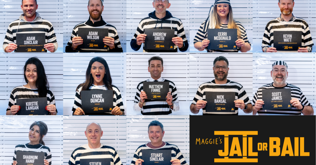 OpenGraph Image for Big-hearted business leaders raise tens of thousands in Maggie’s ‘Jail or Bail’ challenge