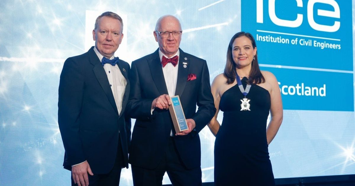 OpenGraph Image for Jim Young honoured with outstanding contribution award at the Institution of Civil Engineers awards