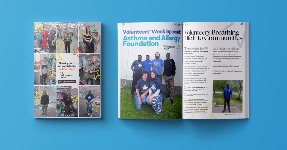 OpenGraph Image for Showcasing Aberdeen’s vibrant third sector: The June edition of ACVO News has been published