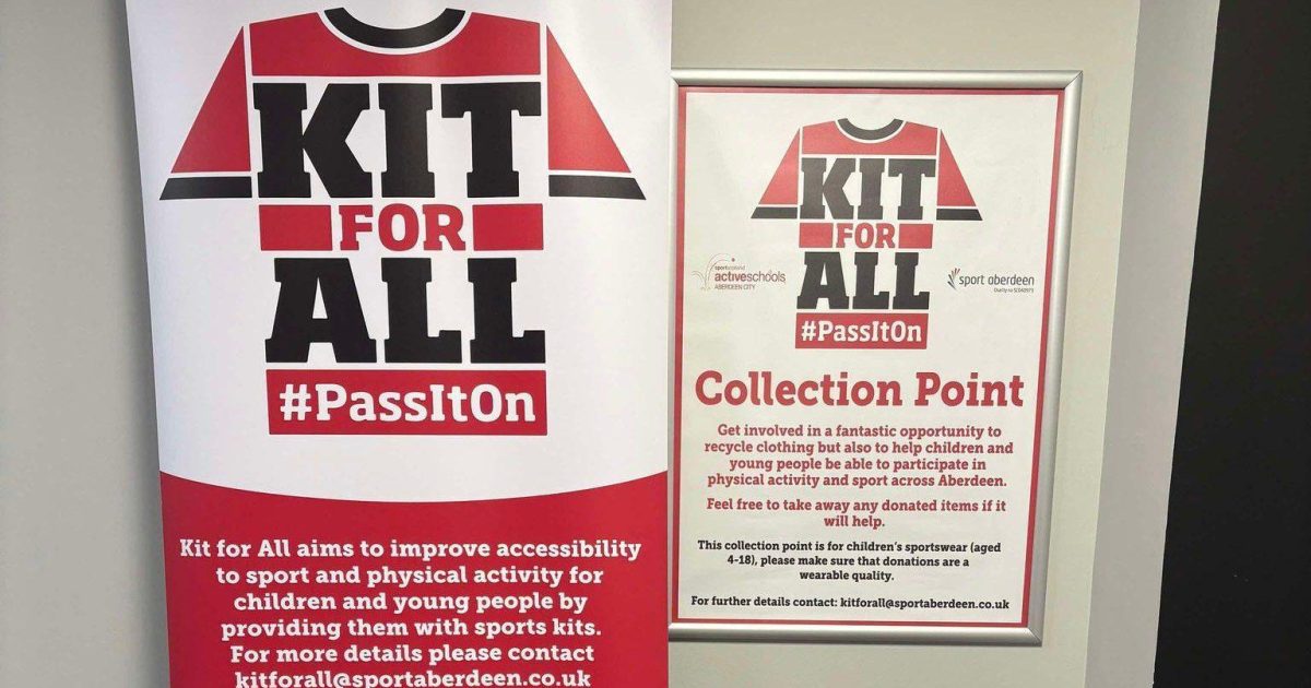 OpenGraph Image for Sport Aberdeen encourages preloved sports clothing donations in the lead up to Christmas