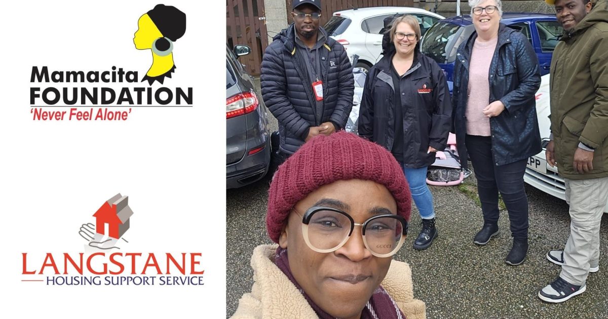 OpenGraph Image for Langstane Housing Support Service donates to the Mamacita Foundation