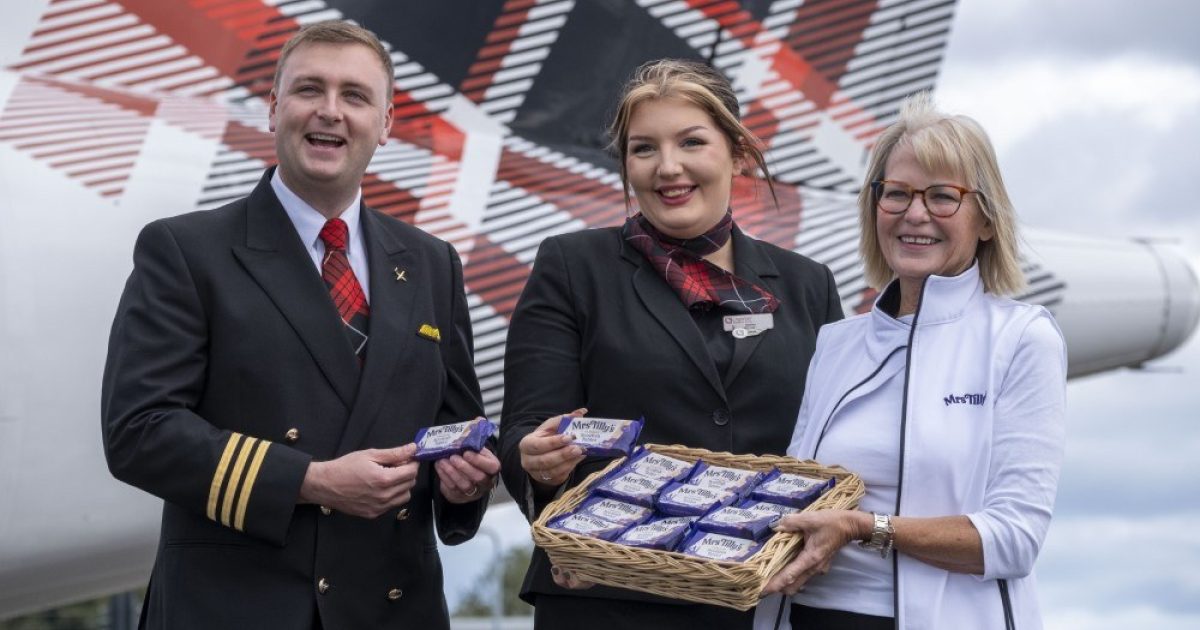 OpenGraph Image for Iconic Scottish partnership takes Mrs Tilly's Tablet to new heights with Loganair