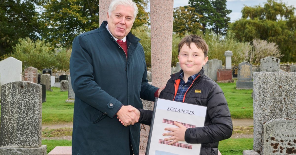 OpenGraph Image for Inverness boy, 10, restores Loganair founder's neglected headstone