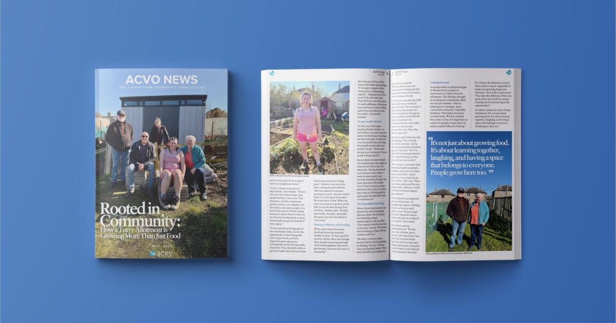 OpenGraph Image for Showcasing Aberdeen’s vibrant third sector: The May edition of ACVO News has been published