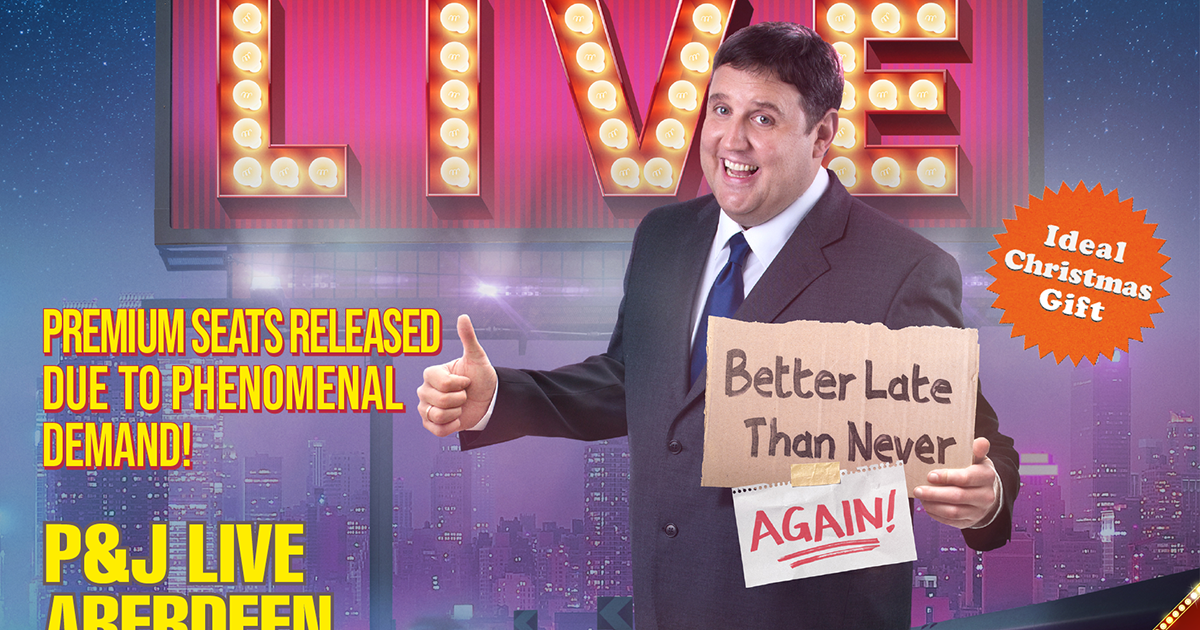 OpenGraph Image for Peter Kay's record-breaking tour returns to Aberdeen's P&J Live one last time