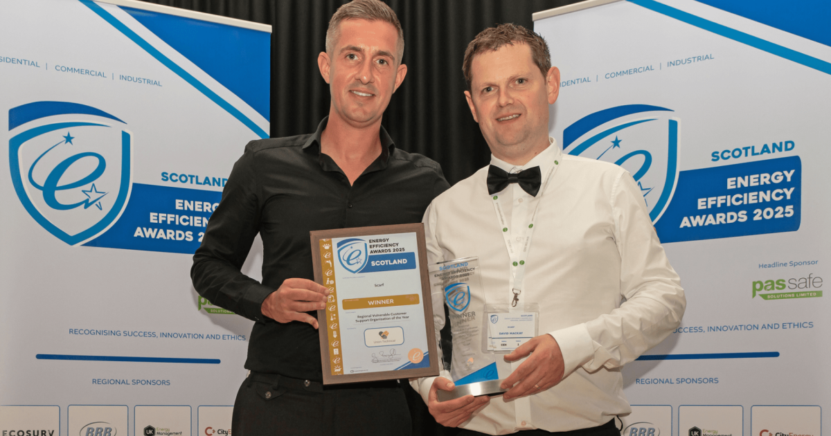 OpenGraph Image for Scarf recognised with a win at the Energy Efficiency Awards