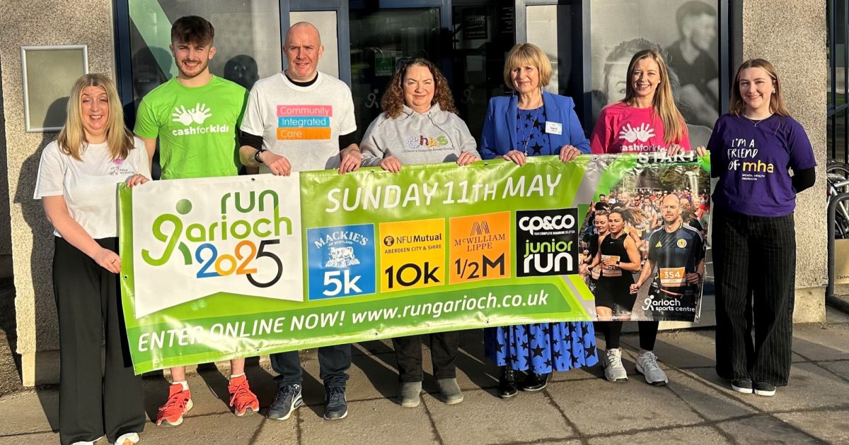 OpenGraph Image for Run Garioch welcomes 2025 charity partners to Garioch Sports Centre