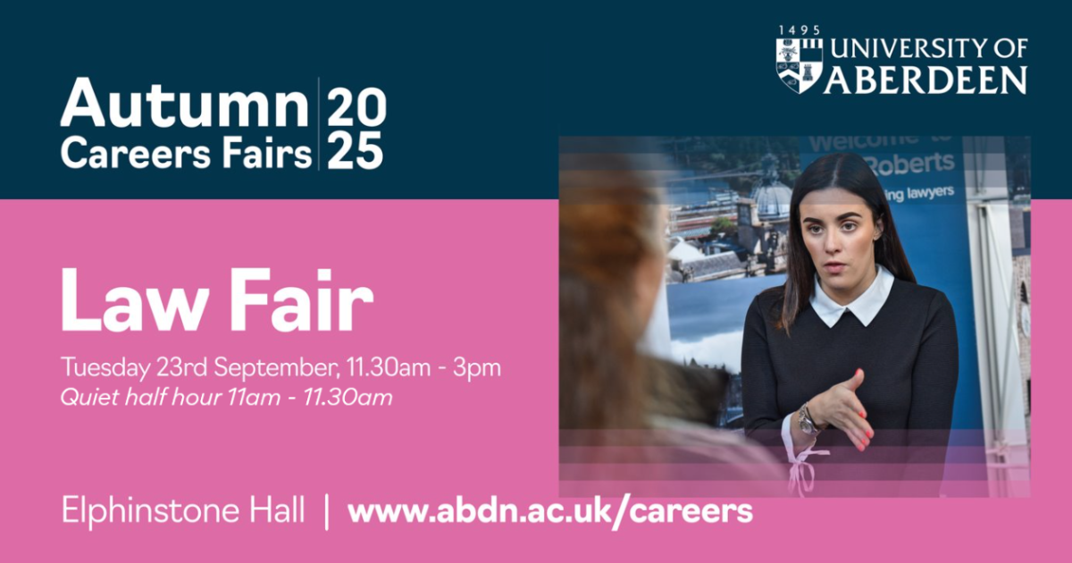 OpenGraph Image for Bookings now open for the Law Fair 2025