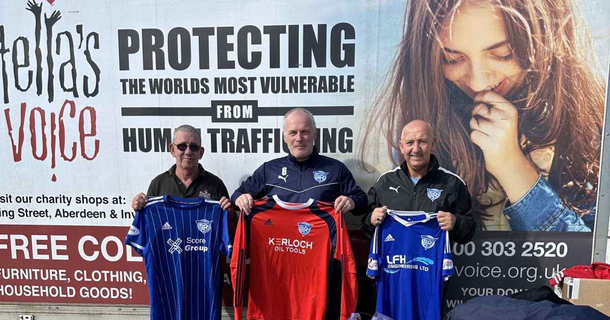 OpenGraph Image for Peterhead football club donates to local charity
