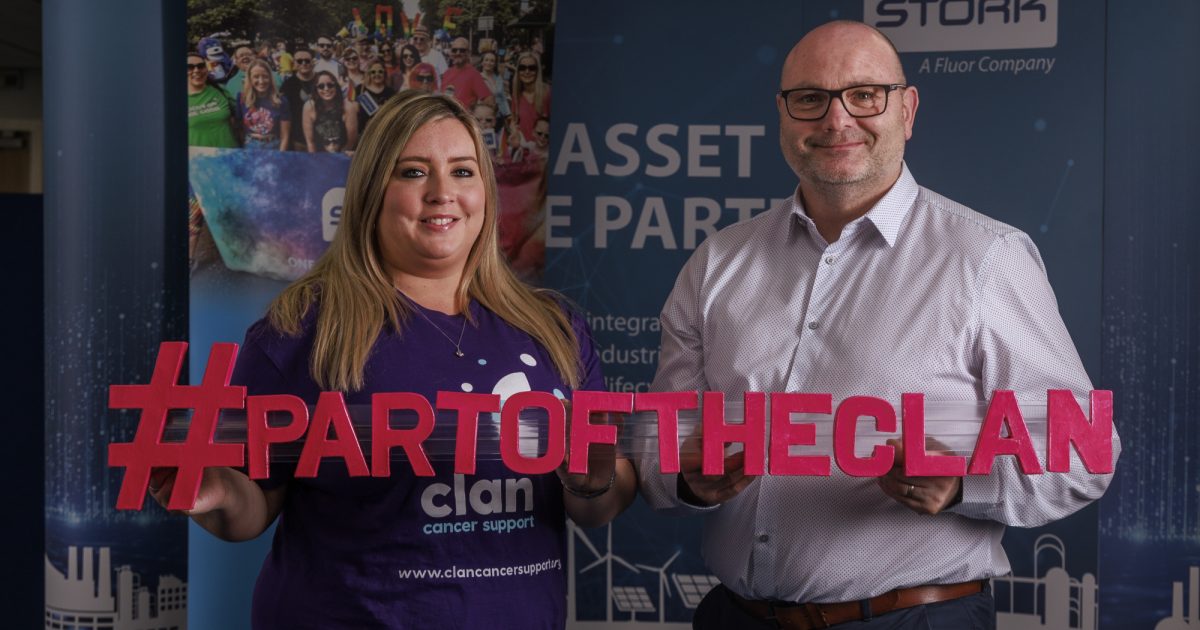 OpenGraph Image for Stork donates £43,000 in first year of partnership to fuel Clan Cancer Support's mission
