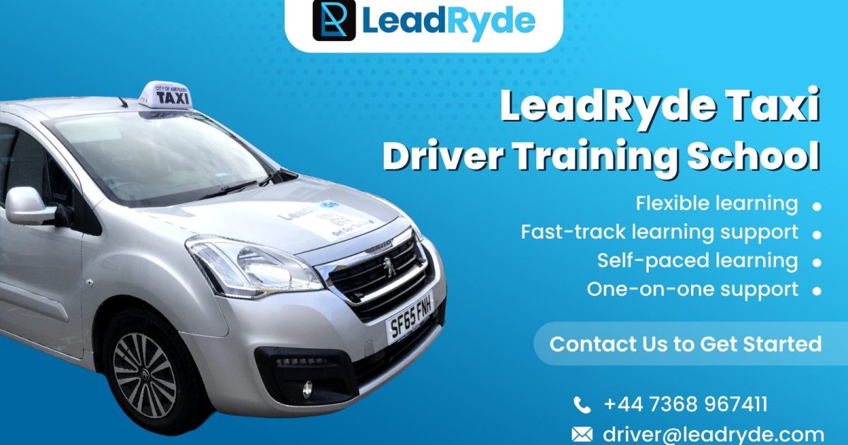 OpenGraph Image for LeadRyde launches Taxi School to train future Aberdeen taxi drivers