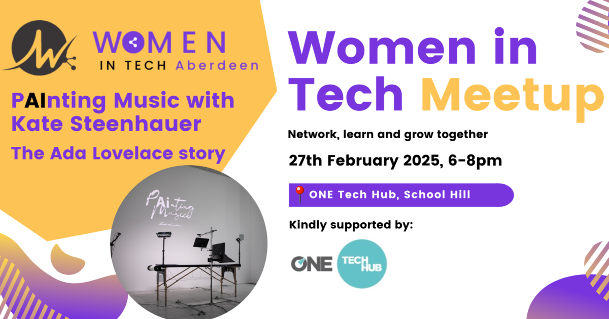 OpenGraph Image for Women in Tech Aberdeen presents: A Tribute to Ada Lovelace Through Art and AI